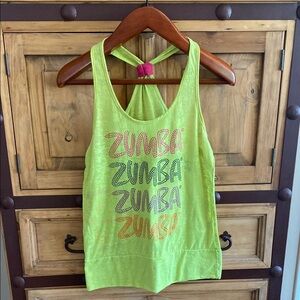 Zumba Fitness Instructor Lime Green Tank Top
